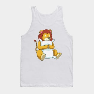 Lion at Sleeping with Pillow Tank Top